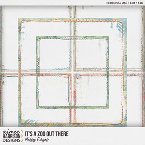 It's a Zoo Out There Messy Edges by Aimee Harrison