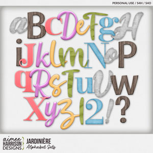Jardinière Alphabet Sets by Aimee Harrison
