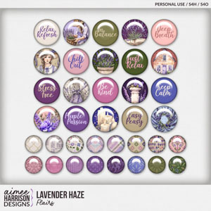 Lavender Haze Flairs by Aimee Harrison