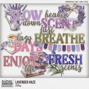 Lavender Haze Titles by Aimee Harrison