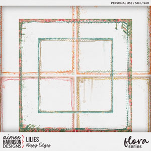 Lilies Messy Edges by Aimee Harrison