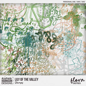 Lily of the Valley Stamps by Aimee Harrison