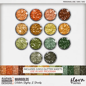 Marigolds Glitters by Aimee Harrison