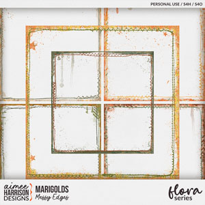 Marigolds Messy Edges by Aimee Harrison