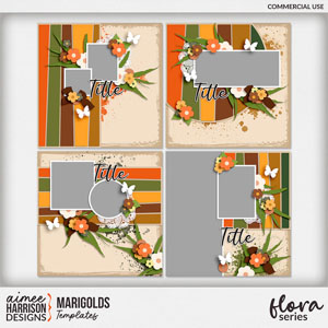 Marigolds Templates by Aimee Harrison