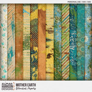 Mother Earth Blended Papers by Aimee Harrison