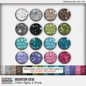 Mountain View Glitters by Aimee Harrison