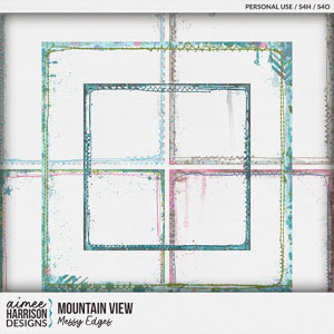 Mountain View Messy Edges by Aimee Harrison