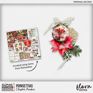 Poinsettias Cluster by Aimee Harrison