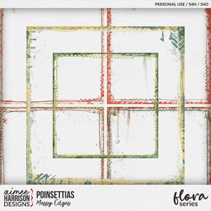 Poinsettias Messy Edges by Aimee Harrison