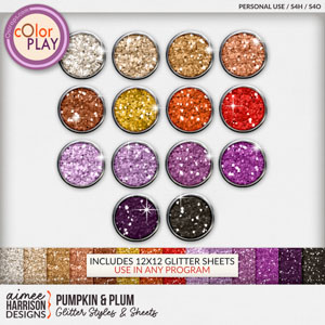 Pumpkln & Plum Glitters by Aimee Harrison