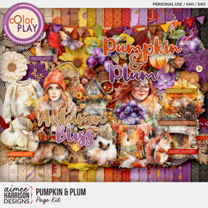 Pumpkln & Plum Page Kit by Aimee Harrison