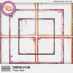 Pumpkln & Plum Messy Edges by Aimee Harrison