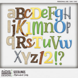 Seedlings Alphabet Sets by Aimee Harrison