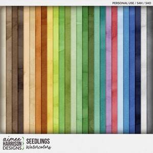 Seedlings Watercolor Papers by Aimee Harrison
