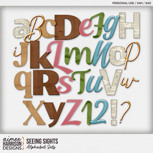 Seeing Sights Alphabet Sets by Aimee Harrison