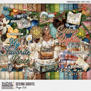 Seeing Sights Page Kit by Aimee Harrison
