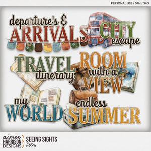 Seeing Sights Titles by Aimee Harrison