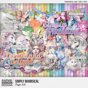 Simply Whimsical Page Kit by Aimee Harrison