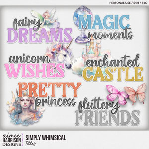 Simply Whimsical Titles by Aimee Harrison
