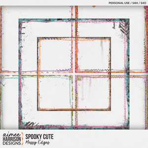 Spooky Cute Messy Edges by Aimee Harrison