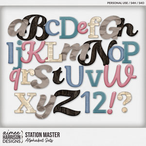 Station Master Alphabet Sets by Aimee Harrison
