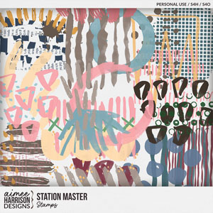 Station Master Stamps by Aimee Harrison