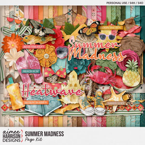 Summer Madness Page Kit by Aimee Harrison