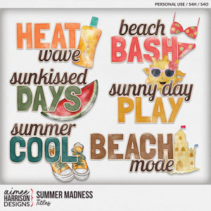 Summer Madness Titles by Aimee Harrison