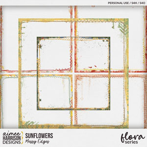 Sunflowers Messy Edges by Aimee Harrison