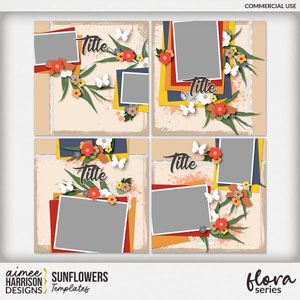 Sunflowers Templates by Aimee Harrison