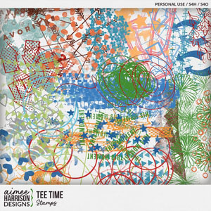 Tee Time Stamps by Aimee Harrison