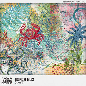 Tropical Isles Graffiti by Aimee Harrison