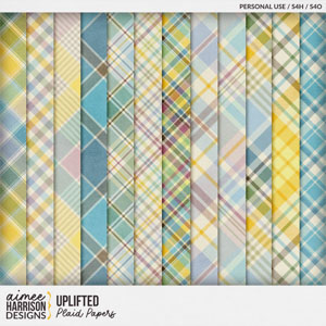 Uplifted Plaid Papers by Aimee Harrison