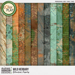 Wild Herbary Blended Papers by Aimee Harrison