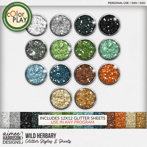 Wild Herbary Glitters by Aimee Harrison