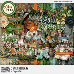 Wild Herbary Page Kit by Aimee Harrison