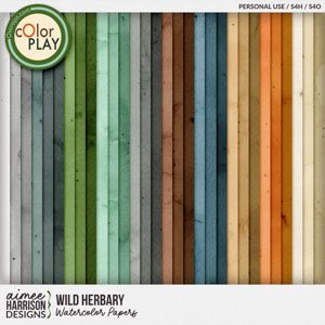 Wild Herbary Watercolor Papers by Aimee Harrison