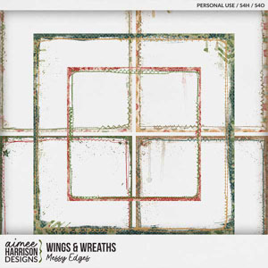 Wings & Wreaths Messy Edges by Aimee Harrison