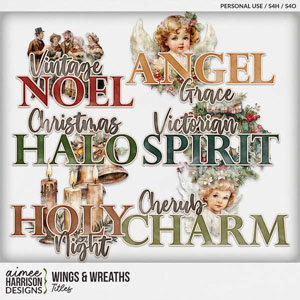 Wings & Wreaths Titles by Aimee Harrison