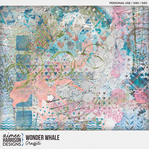 Wonder Whale Graffiti by Aimee Harrison