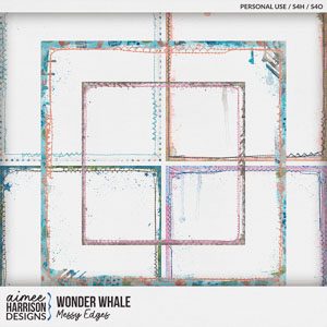 Wonder Whale Messy Edges by Aimee Harrison