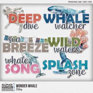 Wonder Whale Titles by Aimee Harrison