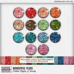 Wonderful Years Glitters by Aimee Harrison