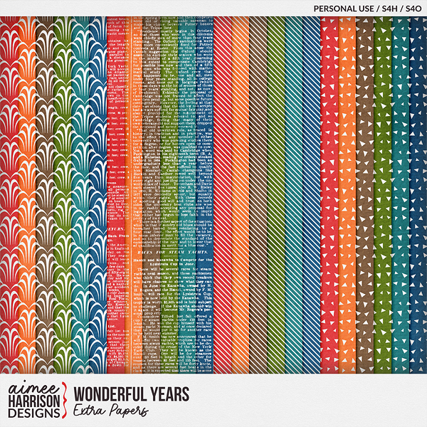 Wonderful Years Extra Papers by Aimee Harrison