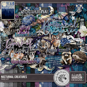Nocturnal Creatures Page Kit by Aimee Harrison and Cindy Ritter Designs
