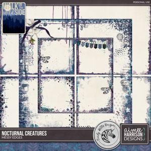 Nocturnal Creatures Messy Edges by Aimee Harrison and Cindy Ritter Designs