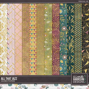 All That Jazz Gilded Papers by Aimee Harrison