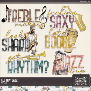 All That Jazz Titles by Aimee Harrison