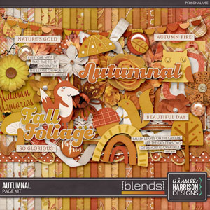 Autumnal Blends Page Kit by Aimee Harrison